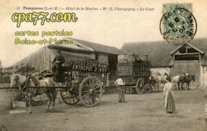 Pomponne (Seine-et-Marne) - Hôtel de la Marine – Mon E. Champigny – La Cour