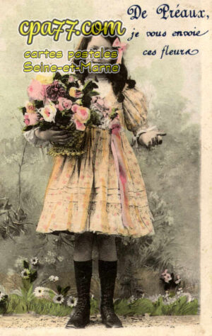 Préaux (Seine-et-Marne) - De Préaux, je vous envoie ces fleurs