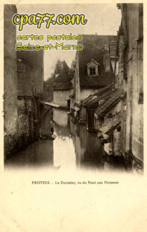 Provins (Seine-et-Marne) - Le Durteint, vu du Pont aux Poissons