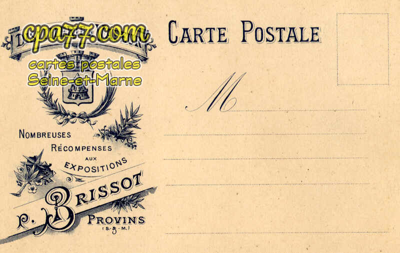 Provins (Seine-et-Marne) - Publicité « Distillerie à Vapeur » R. Brissot
