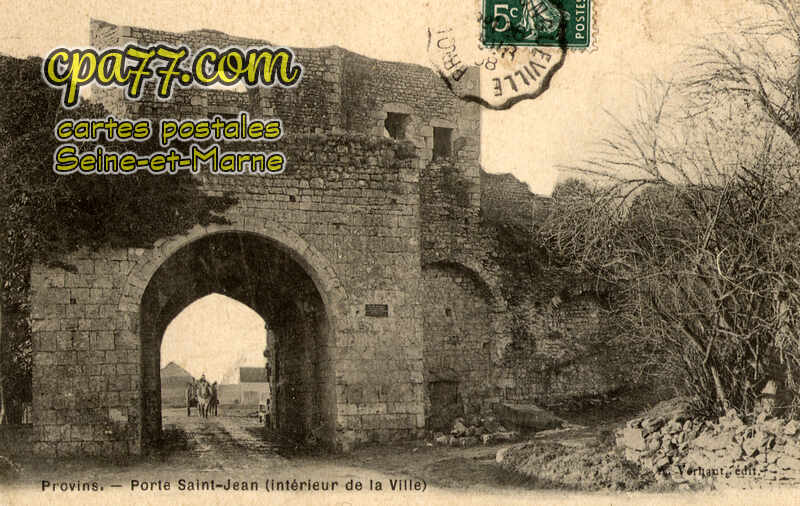Provins (Seine-et-Marne) - Porte Saint-Jean (intérieur de la ville)