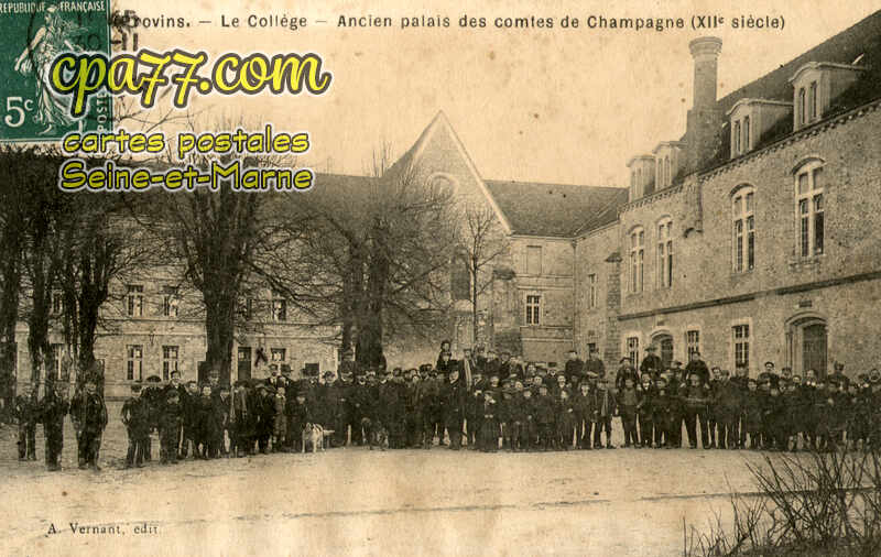 Provins (Seine-et-Marne) - Le Collège – Ancien Palais des comtes de Champagne (XIIe siècle)