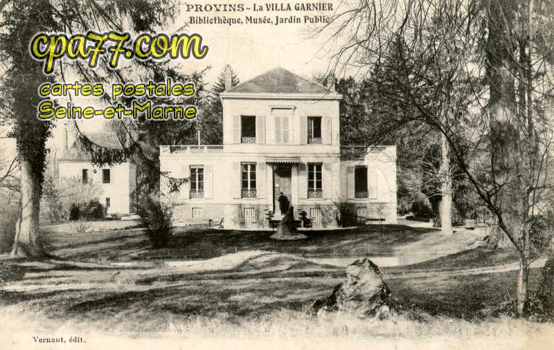 Provins (Seine-et-Marne) - La Villa Garnier – Bibliothèque, Musée, Jardin Public