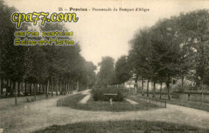 Provins (Seine-et-Marne) - Premenade du Rempart d&rsquo;Aligre