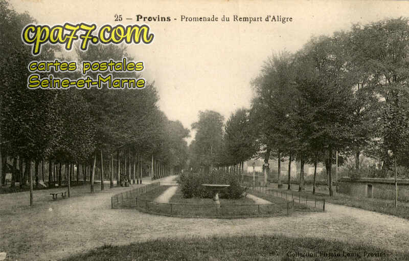 Provins (Seine-et-Marne) - Premenade du Rempart d&rsquo;Aligre