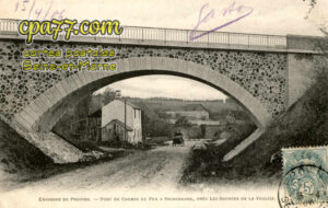 Provins (Seine-et-Marne) - Pont du chemin de fer à Richebourg, près les Sources de la Voulize