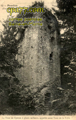Provins (Seine-et-Marne) - La Tour en Eperon à glacis saillants, appelée aussi Tour de la Folle