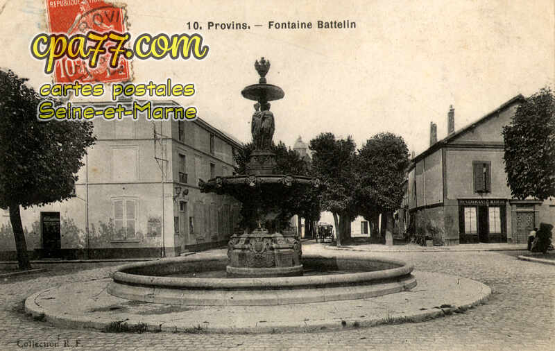 Provins (Seine-et-Marne) - Fontaine Battelin