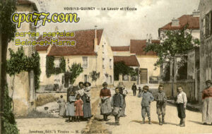 Quincy Voisins (Seine-et-Marne) - Le Lavoir et l&rsquo;Ecole