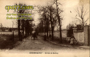 Quincy Voisins (Seine-et-Marne) - Entrée de Quincy