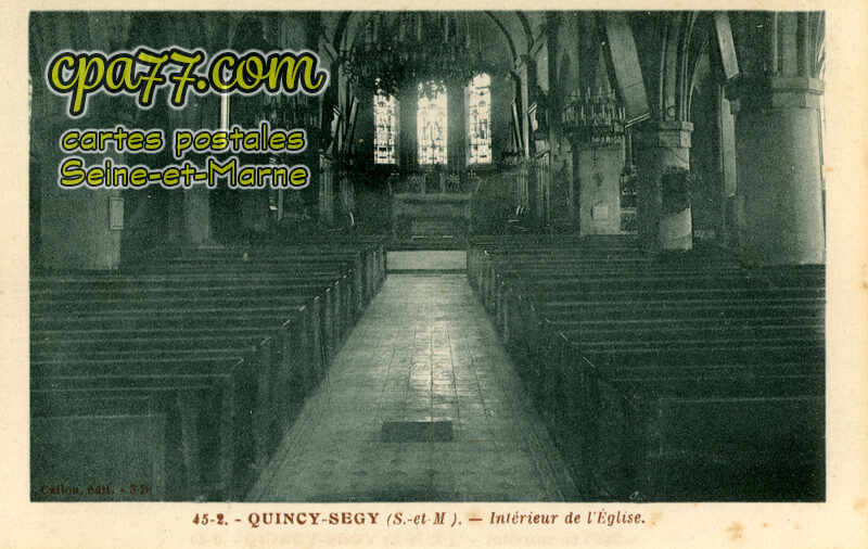 Quincy Voisins (Seine-et-Marne) - Intérieur de l&rsquo;Eglise