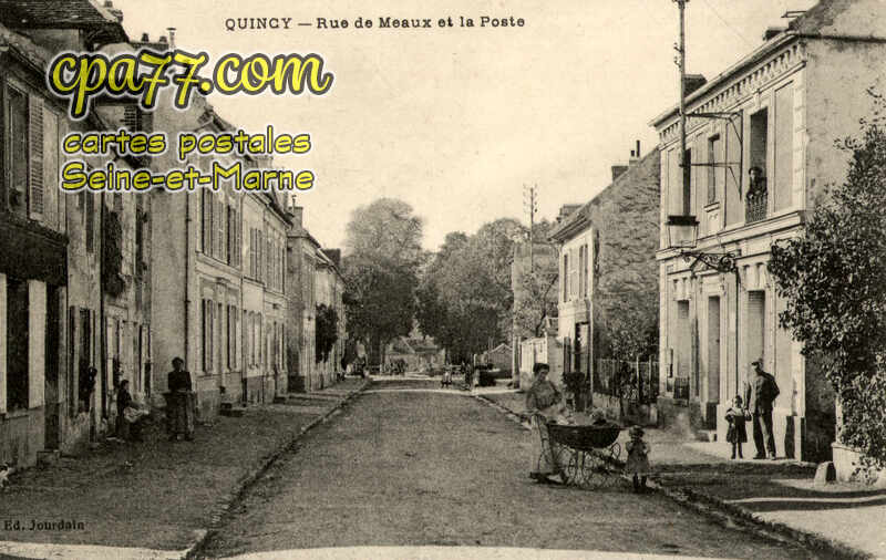 Quincy Voisins (Seine-et-Marne) - Rue de Meaux et la Poste