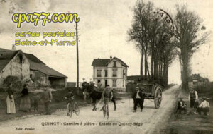 Quincy Voisins (Seine-et-Marne) - Carrière à Plâtre – Entrée de Quincy-Ségy