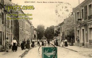 Quincy Voisins (Seine-et-Marne) - Rue de Meaux et Avenue du Château