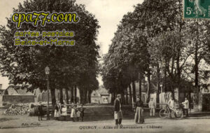 Quincy Voisins (Seine-et-Marne) - Allée des Marronniers – Château