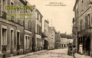 Rebais (Seine-et-Marne) - La Poste et Rue des Molinots