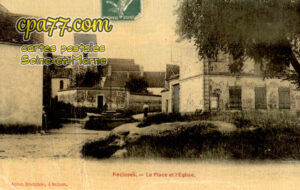 Recloses (Seine-et-Marne) - La Place et l&rsquo;Eglise