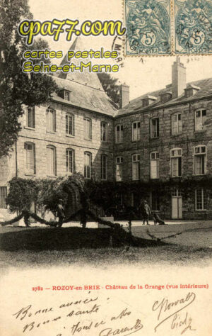 Rozay En Brie (Seine-et-Marne) - Château de la Grange (vue intérieure)