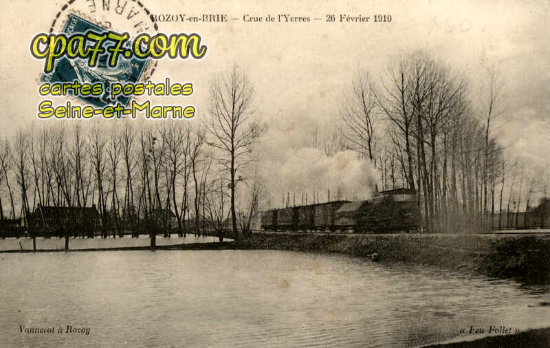 Rozay En Brie (Seine-et-Marne) - Crue de l&rsquo;Yerres – 26 Février 1910