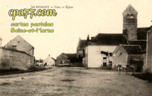 Rumont (Seine-et-Marne) - Place et Eglise