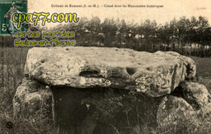Rumont (Seine-et-Marne) - Dolmen de Rumont (S.-et-M.) – Classé dans les Monuments historiques