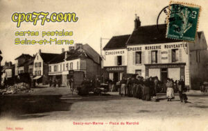 Saâcy Sur Marne (Seine-et-Marne) - Place du Marché
