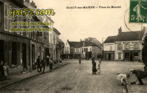 Saâcy Sur Marne (Seine-et-Marne) - Place du Marché