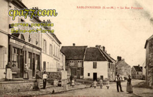 Sablonnières (Seine-et-Marne) - La Rue Principale