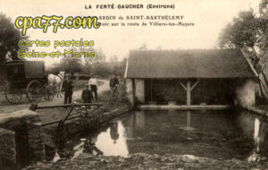 St Barthélémy (Seine-et-Marne) - La Ferté-Gaucher (Environs) – Champbardin de Saint-Barthélémy – Fontaine et Lavoir sur la route de Villiers-Les-Mayets