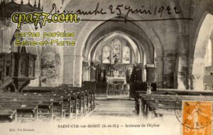 St Cyr Sur Morin (Seine-et-Marne) - Intérieur de l&rsquo;Eglise