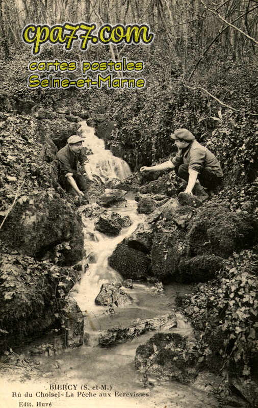 St Cyr Sur Morin (Seine-et-Marne) - BIERCY – Rue du Choisel – La pêche aux écrevisses
