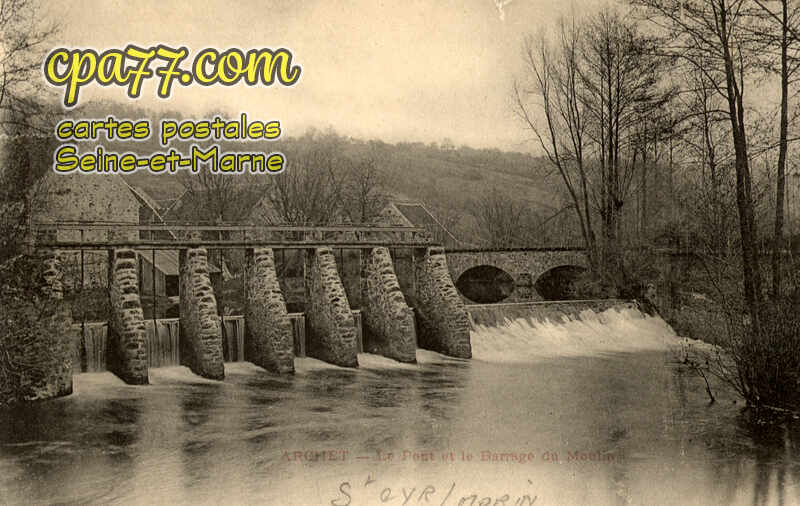 St Cyr Sur Morin (Seine-et-Marne) - Le Pont et le Barrage du Moulin