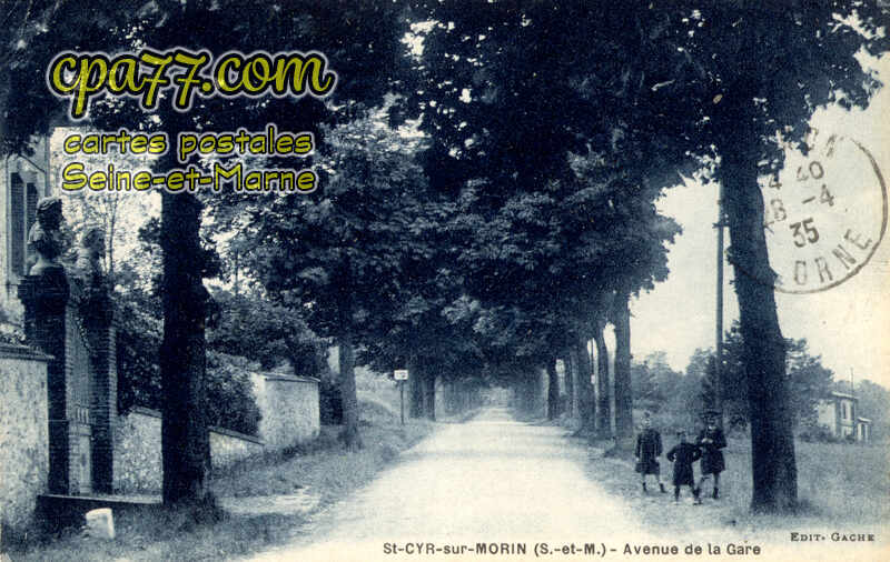 St Cyr Sur Morin (Seine-et-Marne) - Avenue de la Gare