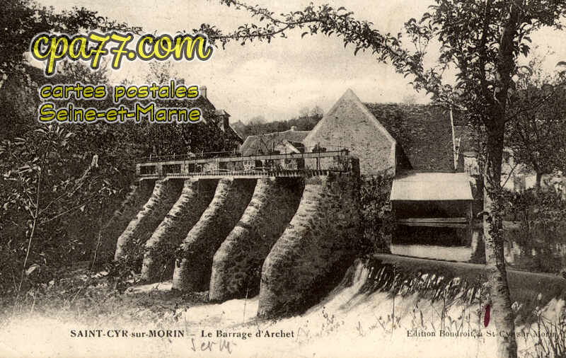St Cyr Sur Morin (Seine-et-Marne) - Le Barrage d&rsquo;Archet