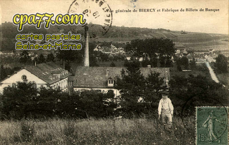 St Cyr Sur Morin (Seine-et-Marne) - BIERCY – Vue générale et Fabrique de Billets de Banque