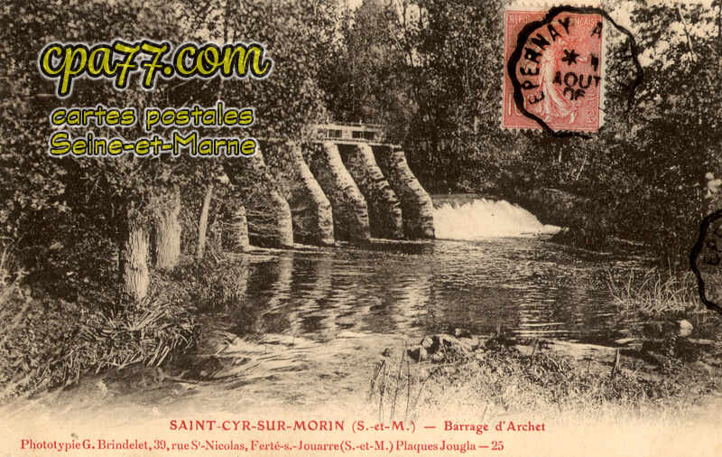 St Cyr Sur Morin (Seine-et-Marne) - Barrage d&rsquo;Archet