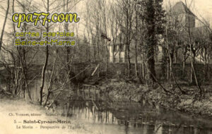 St Cyr Sur Morin (Seine-et-Marne) - Le Morin – Perspective de l&rsquo;Eglise