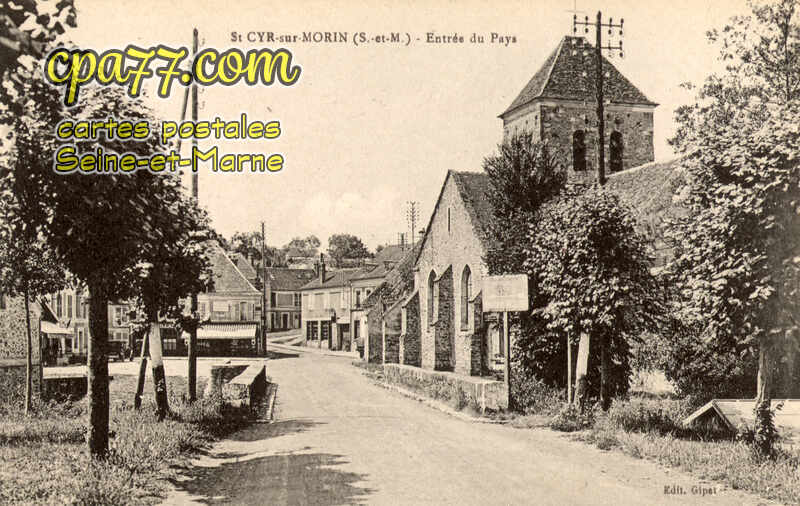 St Cyr Sur Morin (Seine-et-Marne) - Entrée du Pays