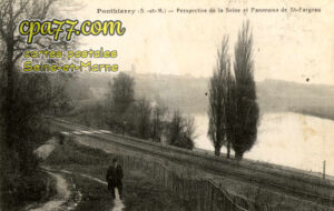 St Fargeau Ponthierry (Seine-et-Marne) - Perspective de la Seine et Panorama de St-Fargeau