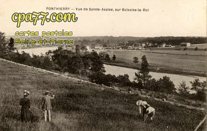 St Fargeau Ponthierry (Seine-et-Marne) - Vue de Sainte-Assise, sur Boissise-le-Roi