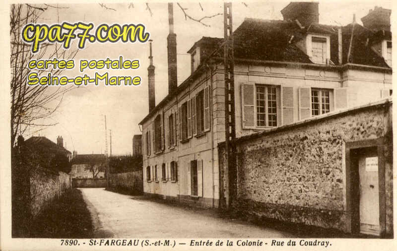 St Fargeau Ponthierry (Seine-et-Marne) - Entrée de la Colonie – Rue du Coudray