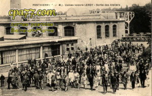 St Fargeau Ponthierry (Seine-et-Marne) - Usines Isidore LEROY – Sortie des Ateliers