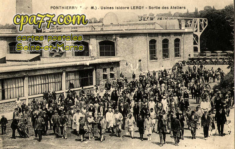 St Fargeau Ponthierry (Seine-et-Marne) - Usines Isidore LEROY – Sortie des Ateliers