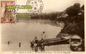 St Fargeau Ponthierry (Seine-et-Marne) - Tilly – Les Bords de la Seine – Un coin de Baignade