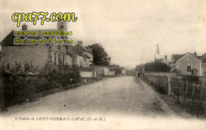 St Germain Laval (Seine-et-Marne) - L&rsquo;Entrée de Saint-Germain-Laval (S.-et-M.)