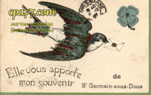 St Germain Sous Doué (Seine-et-Marne) - Elle vous apporte mon souvenir de St-Germain-sous-Doué