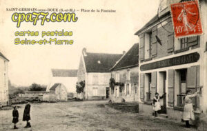 St Germain Sous Doué (Seine-et-Marne) - Place de la Fontaine