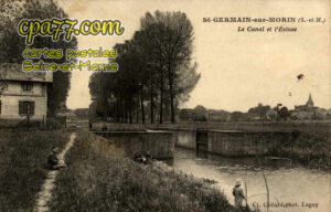 St Germain Sur Morin (Seine-et-Marne) - Le Canal et l&rsquo;Ecluse