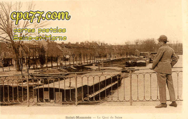 St Mammès (Seine-et-Marne) - Le Quai de Seine