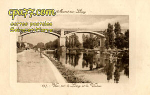 St Mammès (Seine-et-Marne) - Vue sur le Loing et le Viaduc